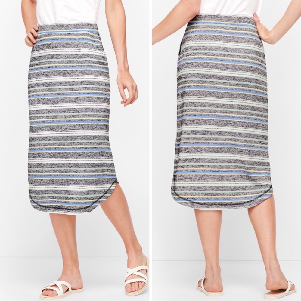 Talbots Striped Midi Skirt - Picture 1 of 6